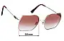 Sunglass Fix Verres de Remplacement pour Coach HC7142 - 58mm Wide 