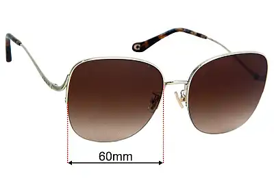 Coach HC7152 Replacement Lenses 60mm wide 