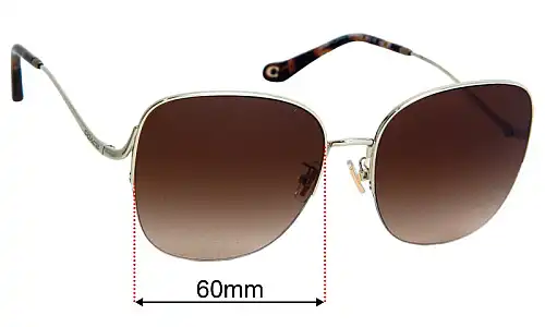 Coach HC7152  Replacement Lenses 60mm wide 