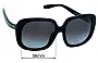 Sunglass Fix Replacement Lenses for Coach HC8323U - 56mm Wide 