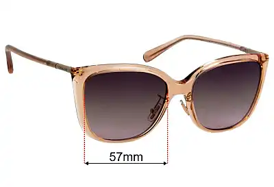 Coach HC8345 Replacement Lenses 57mm wide 