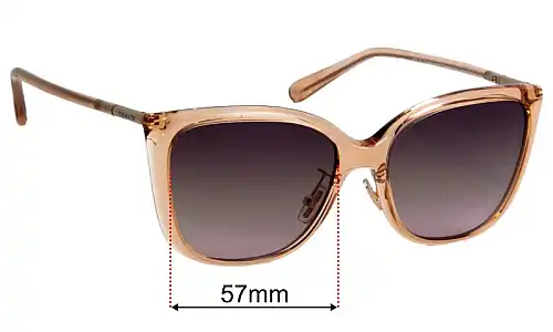 Coach HC8345  Replacement Lenses 57mm wide 