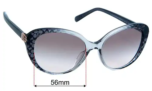 Coach HC8348U Verres de Remplacement 56mm wide 