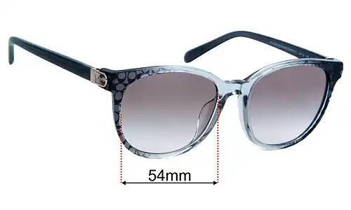 Coach HC8350U  Replacement Lenses 54mm wide 