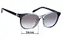 Sunglass Fix Replacement Lenses for Coach HC8350U - 54mm Wide 