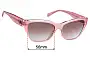 Sunglass Fix Replacement Lenses for Coach HC8370F - 56mm Wide 