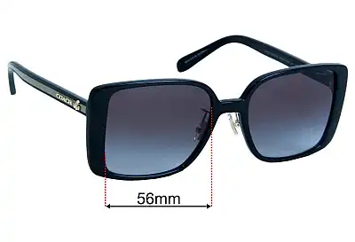 Coach HC8375 Replacement Lenses 56mm wide 