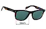 Sunglass Fix Replacement Lenses for Deus Ex Machina DEUS 11 - 55mm Wide 