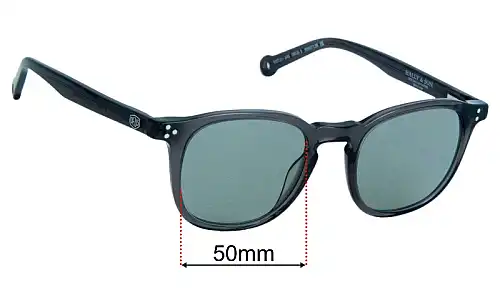 Deus Ex Machina DEUS 5 Replacement Lenses 50mm wide 