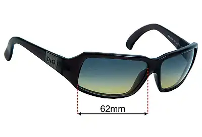 Dolce & Gabbana D&G2074S Lentes de Repuesto 62mm wide 