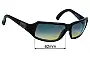 Sunglass Fix Verres de Remplacement pour Dolce & Gabbana D&G2074S - 62mm Wide 