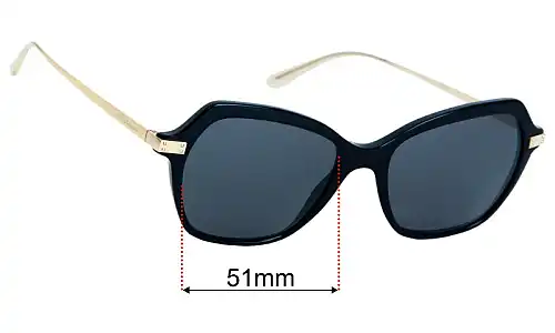 Dolce & Gabbana DG3311 Ersatzlinsen 51mm wide 