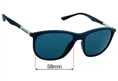 Emporio Armani EA4201 Replacement Lenses 58mm wide 