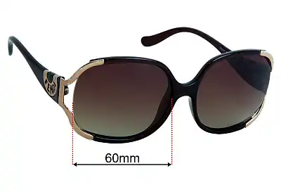 Fendi FS 5144 Replacement Lenses 60mm wide 