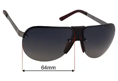 Gucci GG1925/S Ersatzgläser 64mm wide 