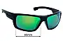 Sunglass Fix Replacement Lenses for Hobie Point Sur - 65mm Wide 