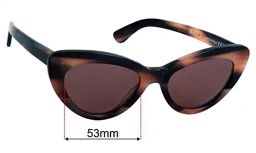 Illesteva  Pamela Replacement Lenses 53mm wide 