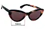 Sunglass Fix Replacement Lenses for Illesteva  Pamela - 53mm Wide 