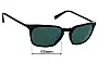 Sunglass Fix Replacement Lenses for John Varvatos V790 - 55mm Wide 