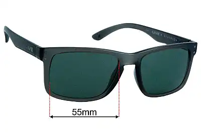Liive Echo Ersatzgläser 55mm wide 