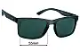 Sunglass Fix Replacement Lenses for Liive Echo - 55mm Wide 