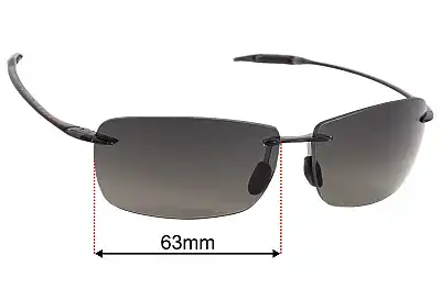 Maui Jim MJ0423S Lighthouse Replacement Lenses 63mm wide 