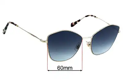 Miu Miu SMU60V Lentes de Repuesto 60mm wide 