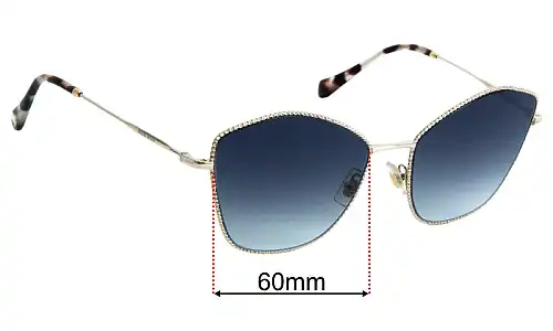 Miu Miu SMU60V Replacement Lenses 60mm wide 