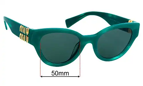 Miu Miu VMU01V Replacement Lenses 50mm wide 