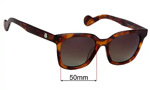 Moncler ML 0040 Replacement Lenses 50mm wide 