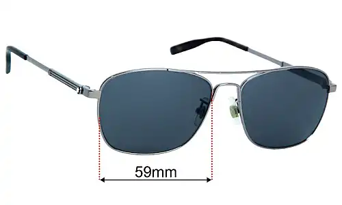 Montblanc MB 0026S Replacement Lenses 59mm wide 