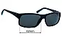 Sunglass Fix Replacement Lenses for Nautica N6145SNP - 62mm Wide 