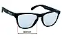 Sunglass Fix Lentes de Repuesto para Oakley Frogskins S OO9508 - 53mm Wide 