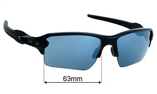 Oakley Flak 2.0 XXL OO9488 Replacement Lenses 63mm wide 
