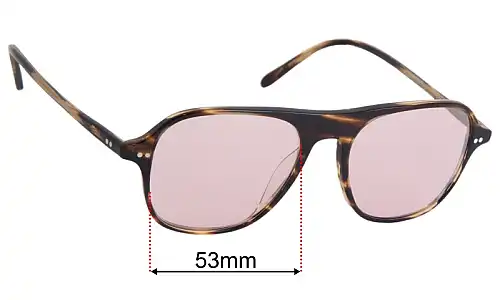 Sunglasses Replacement Lenses Oliver Peoples OV5439U Nilos 53mm Wide 