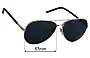 Sunglass Fix Ersatzgläser für Prada SPR66X - 57mm Wide 