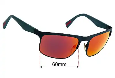 Prada SPS56P Ersatzgläser 60mm wide 