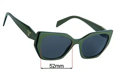 Prada VPR18W Ersatzgläser 52mm wide 