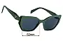Sunglass Fix Ersatzgläser für Prada VPR18W - 52mm Wide 