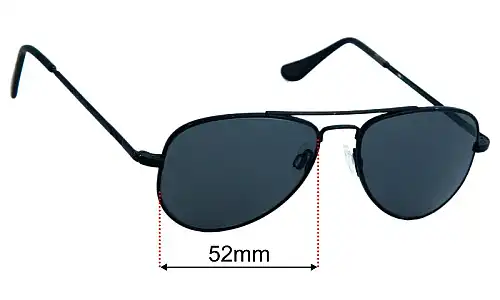 Sunglasses Replacement Lenses Randolph Engineering Concorde Aviator 52mm Wide 