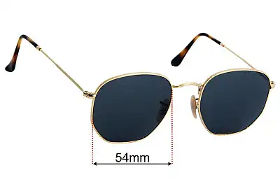 Ray-Ban RB3548-N Hexagonal Ersatzgläser 54mm wide 