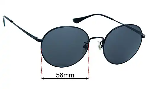 Ray-Ban RB3612D Ersatzlinsen 56mm wide 