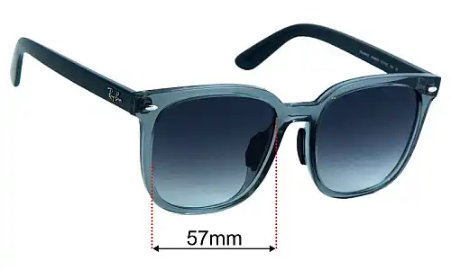 Ray-Ban RB4401D Ersatzlinsen 57mm wide 