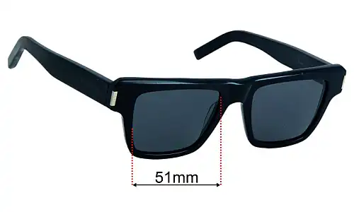 Saint Laurent  SL 469 Replacement Lenses 51mm wide 