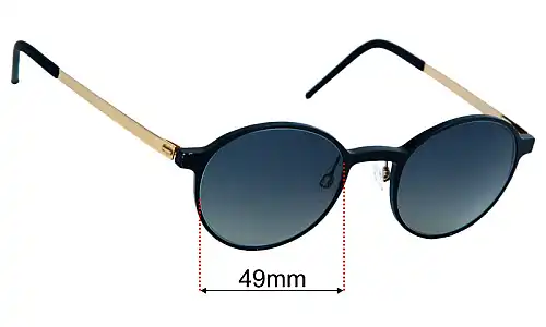 Specsavers Alluminium Round Replacement Lenses 49mm wide 