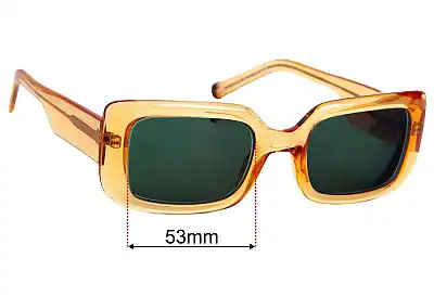 Specsavers Wineglass Sun Rx Replacement Lenses 53mm wide 