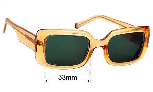 Specsavers Wineglass Sun Rx  Replacement Lenses 53mm wide 