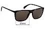 Sunglass Fix Ersatzgläser für Sunglass Hut HU 2004 - 57mm Wide 