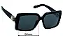 Sunglass Fix Replacement Lenses for Swarovski  SK 351 - 56mm Wide 