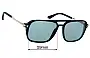 Sunglass Fix Replacement Lenses for Tom Ford Crosby TF910 - 59mm Wide 